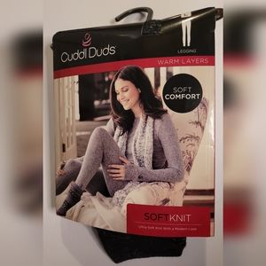 Women's Cuddl Duds L Black Legging NWT